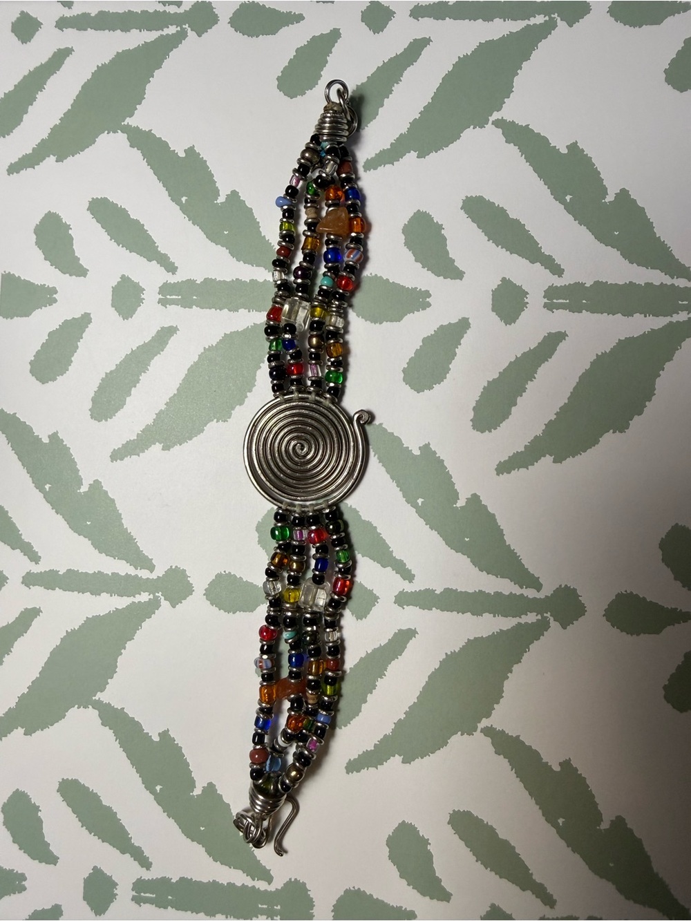 Kenya- Multi-Strain Glass Rainbow Beaded Bracelet